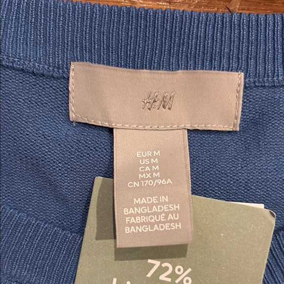 Women's Blue Cardigan Sweater - Picture 2 of 3